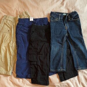 Bundle of 4 Toddler Boys Assorted Pants